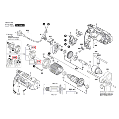 แปรงถ่าน GSB16RE 2607014013 Bosch