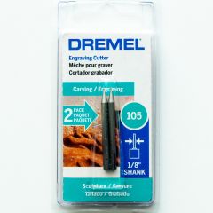 *ดอกแกะสลัก 1/32นิ้ว 0.8mm 2Pcs 105 Dremel