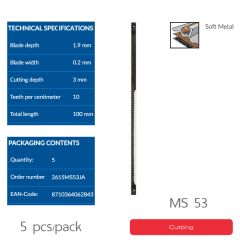 ใบตัดอลูมิเนียมบาง MS53 CN Dremel