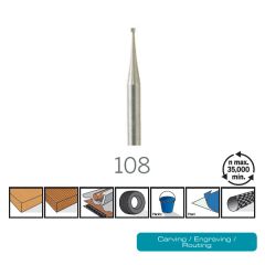 ดอกแกะสลัก 0.8mm 108 DE Dremel