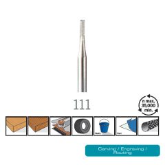 ดอกแกะสลัก 0.8mm 3Pcs 111 DE Dremel