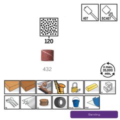 ปลอกกระดาษทราย #120 1/2" 6Pcs 432 US Dremel