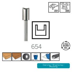 ดอกเซาะร่อง 6.4mm 654 CN Dremel