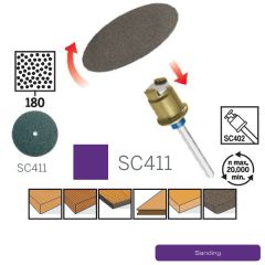 กระดาษทราย #60 EZ Lock 1 1/4" EZ411 CN Dremel